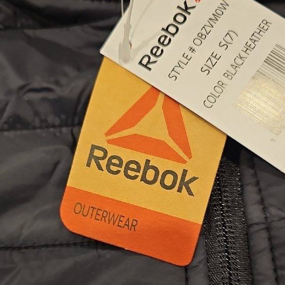 Reebok Charcoal and Black Quilted Jacket - Picture 7 of 10